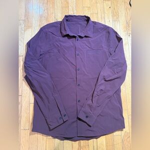 Men's burgundy red Shirt #723